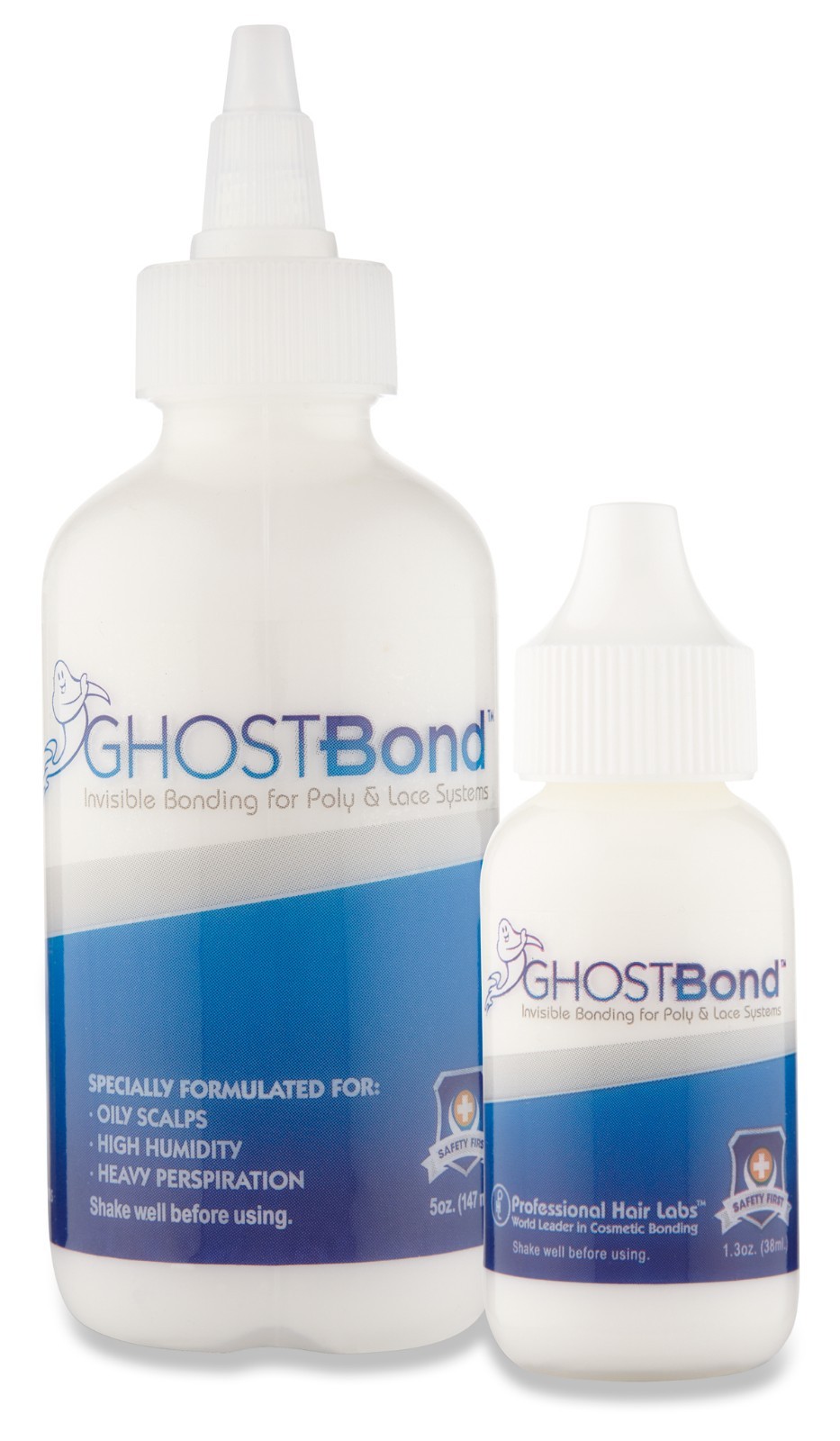 GhostBond white glue adhesive 1.3 oz free app brush lace wigs toupee hairpiece