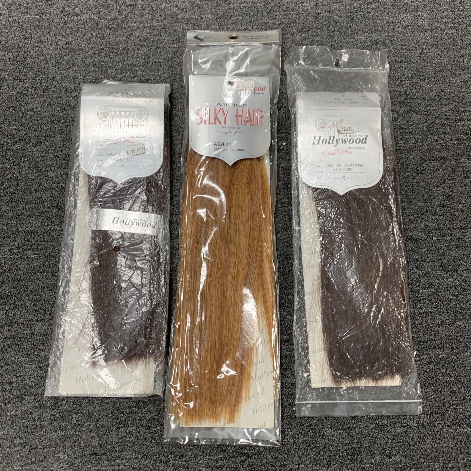 Hollywood 100% Human Hair ~ American Silky Hair Weaving 12 Inch ~ Choose Color
