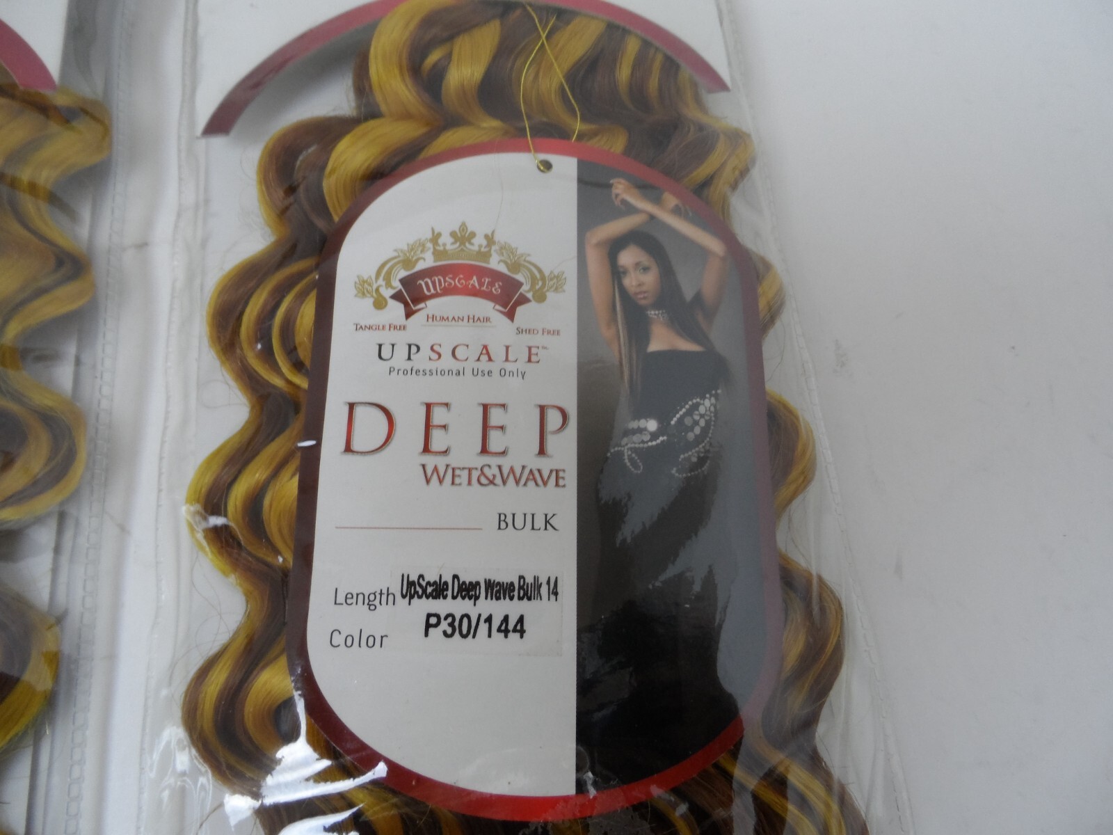 Lot of 2 Upscale 100% Human Hair Quality Wet & Wave – 14” – Color P30/144