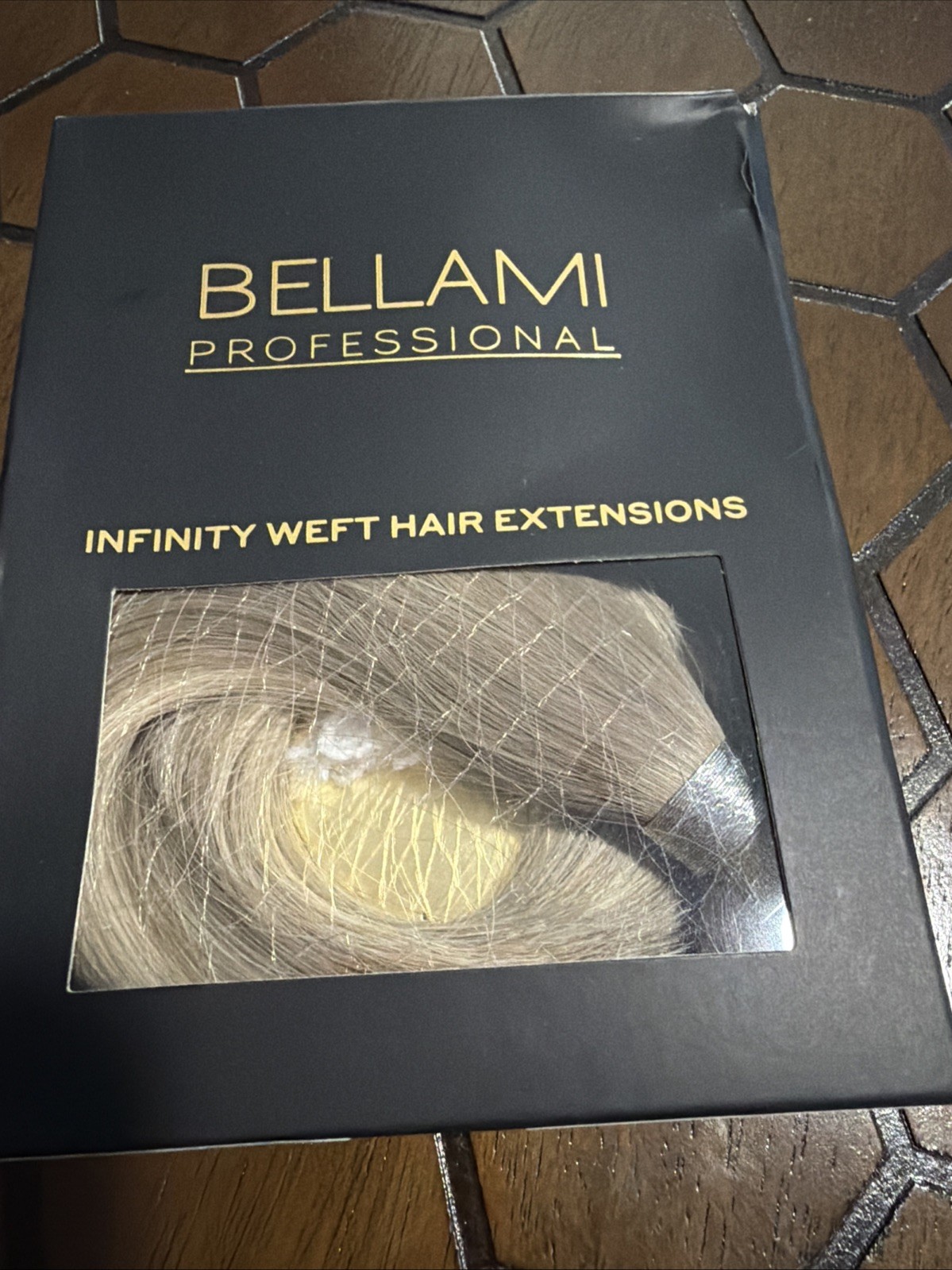BELLAMI INFINITY WEFT HAIR EXTENSIONS 16in 60g Sweatheart Blonde Hybrid 100% AUT