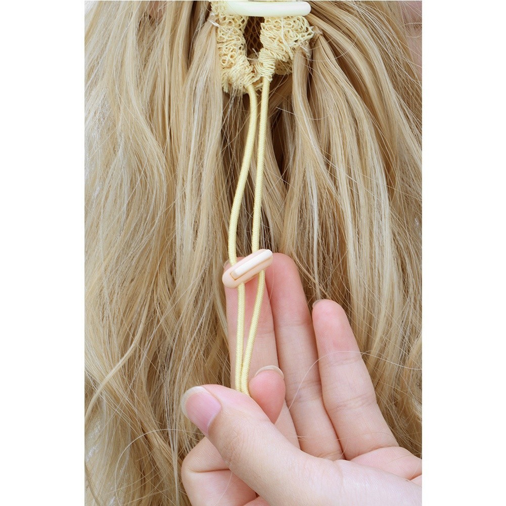 Curly Hair Water Wave Ponytail Clip Heat Resistant Synthetic Hair 35cm