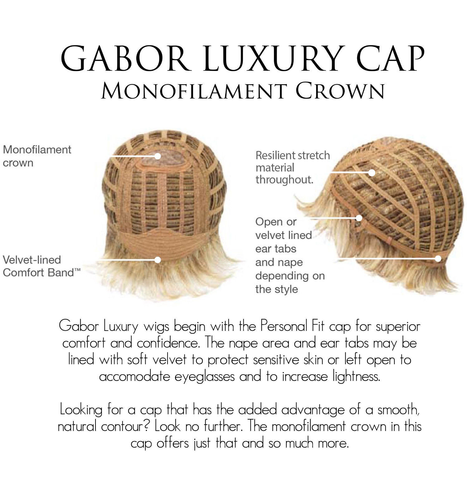 PIXIE PERFECT Wig by GABOR, Petite Cap Size, ALL COLORS! NEW!