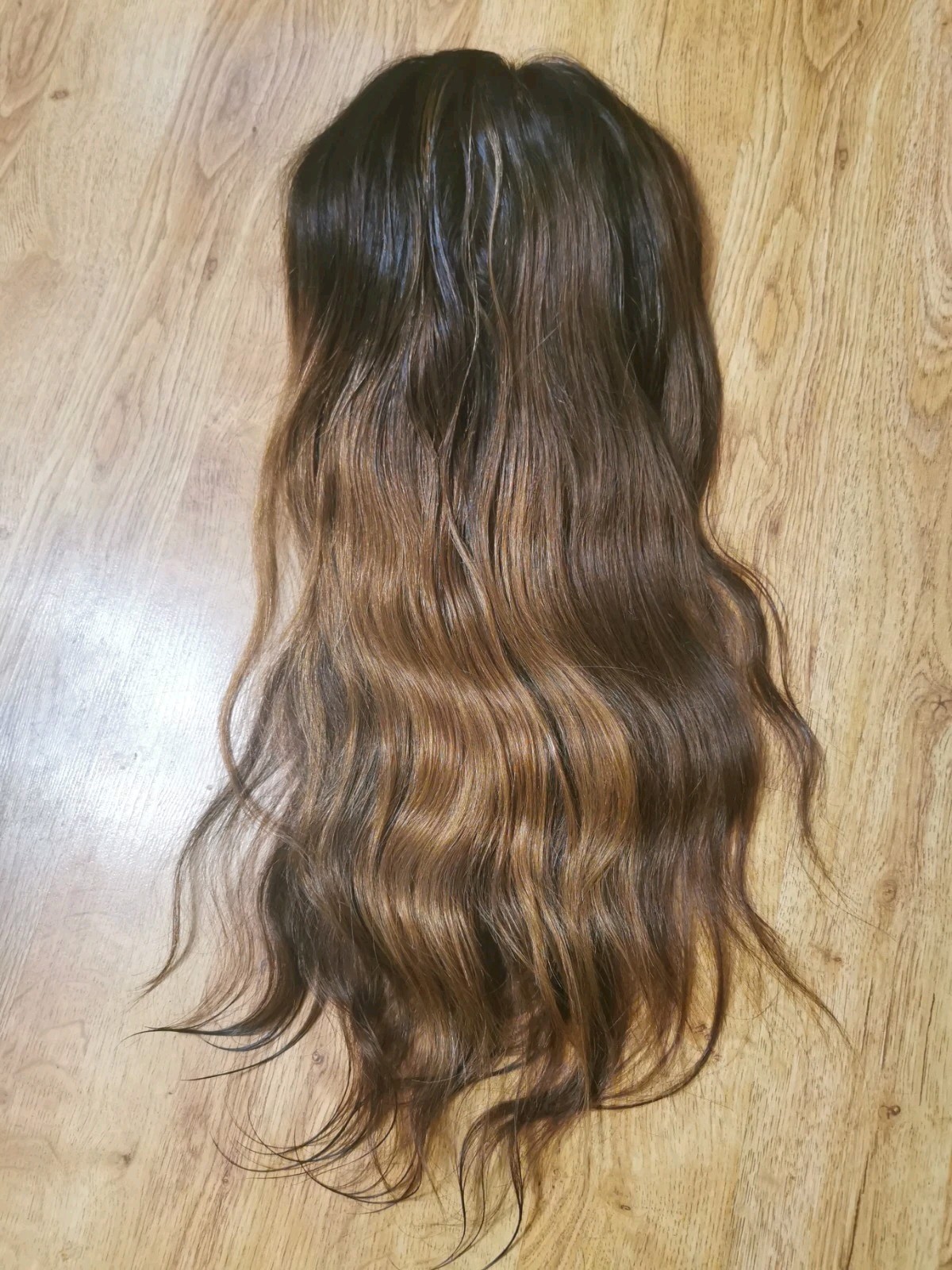 Quality European Full Lace Brown Human Hair wig 24″ New