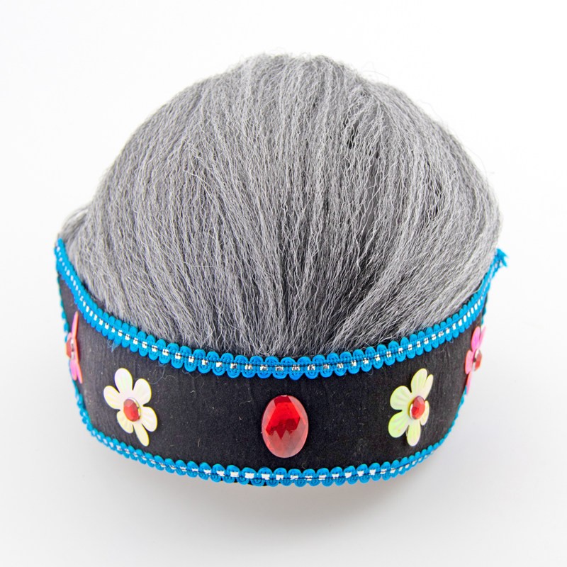 Matchmaker Headwear Yangge Dance Wig Stage Performance Props Cosplay Headgear.