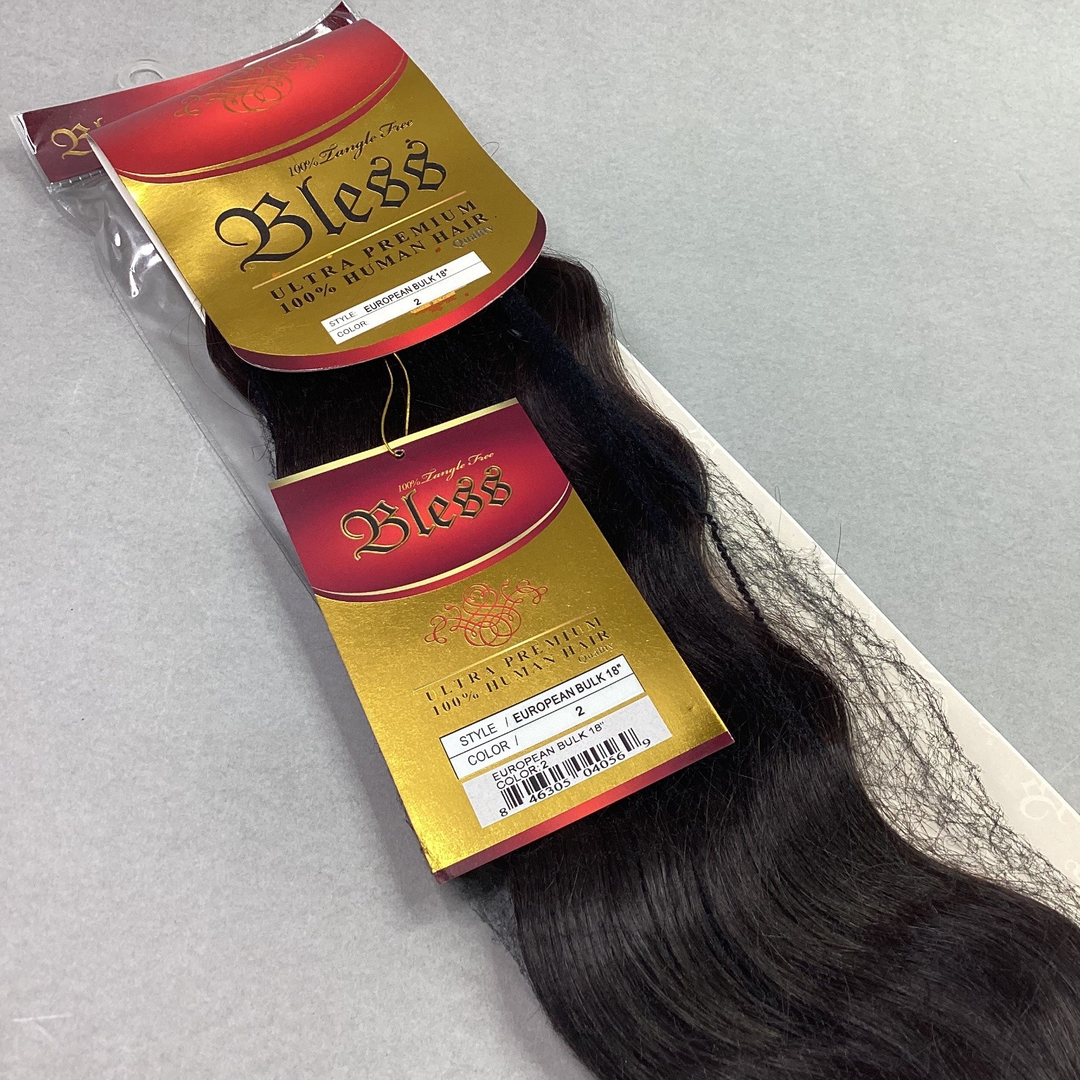 Bless European Bulk 18″ 100% Human Hair Extensions Color 2