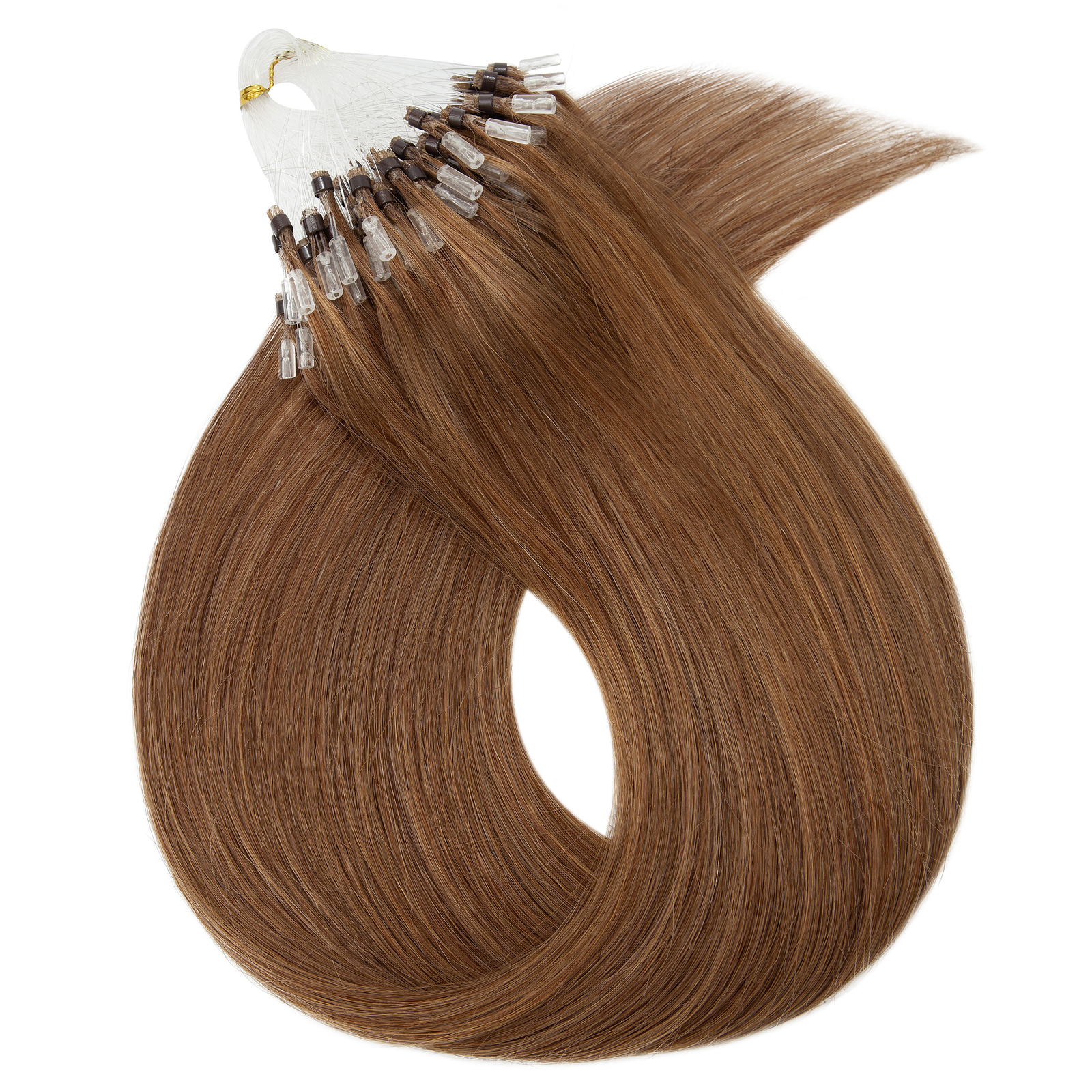 300 Strands Stick Pre Bonded Micro Loop Ring Remy Human Hair Extensions Balayage