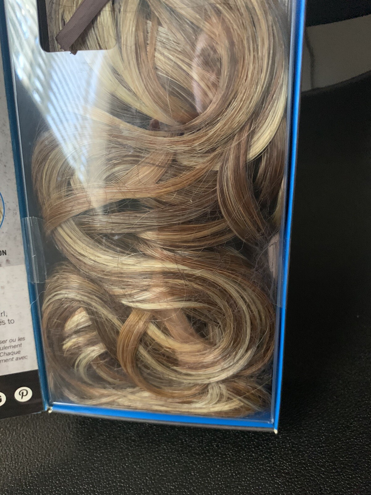 HAIRDO 22″ Curly Clip In HD Hair Extensions, R29S Strawberry Blonde + highlights