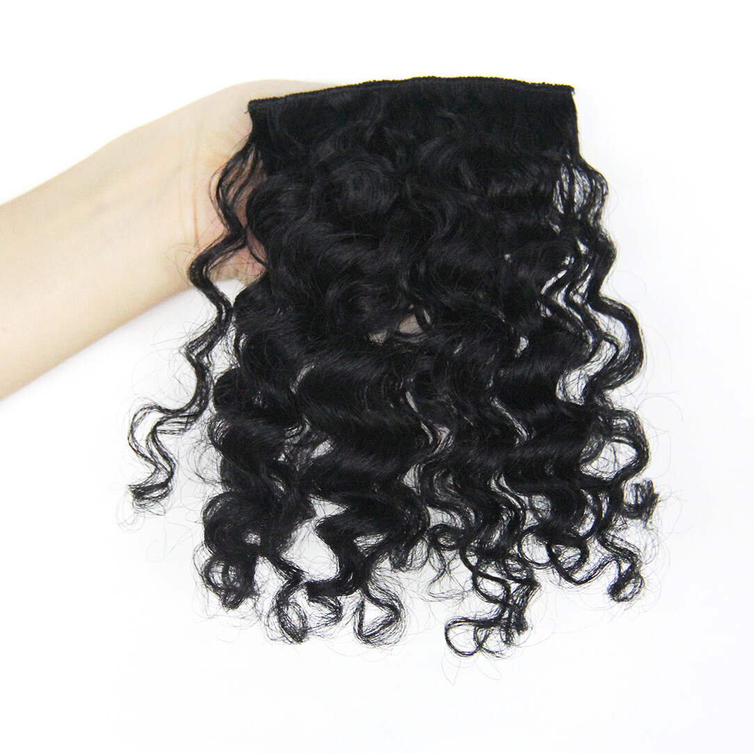 Short Afro Kinky Curly Hair Bangs Clip in 100% Human Hair Front Bangs Afro Bangs