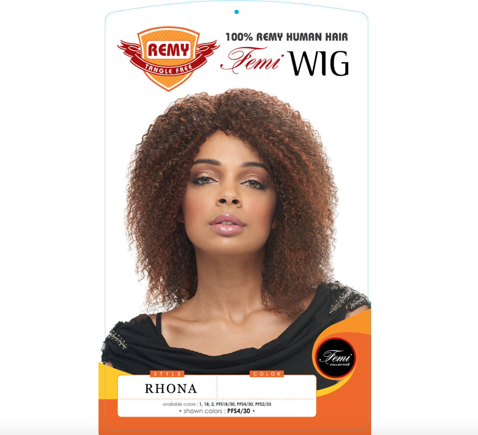 Femi Collection 100% Human Natural Soft Curl Spanish Wave Style HH Rhona Wig