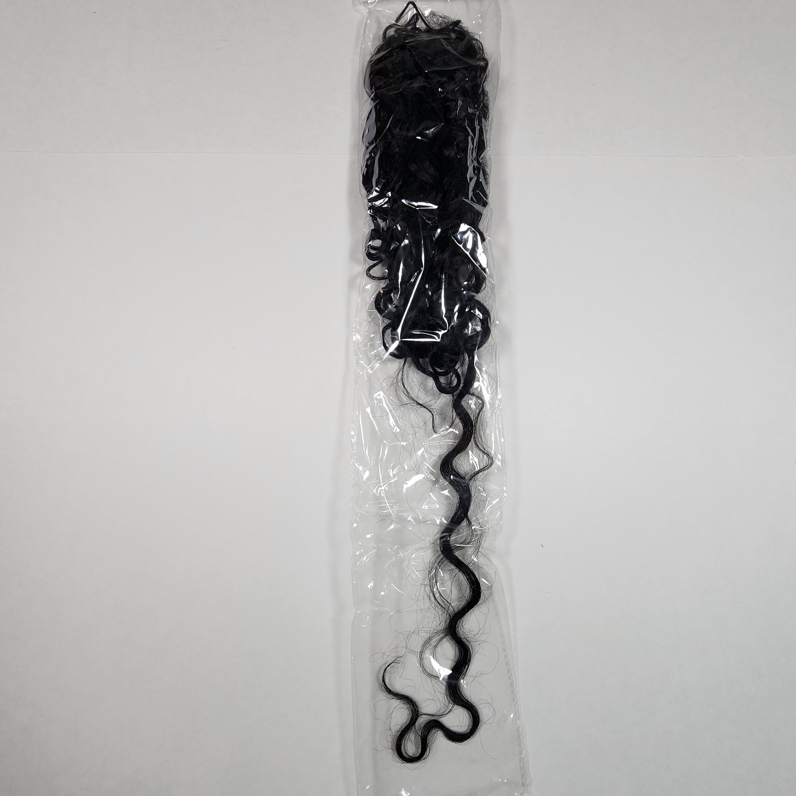 LONAI 4PC Clip in Hair Extensions 26 Inch Curly Silk Natural Black Color