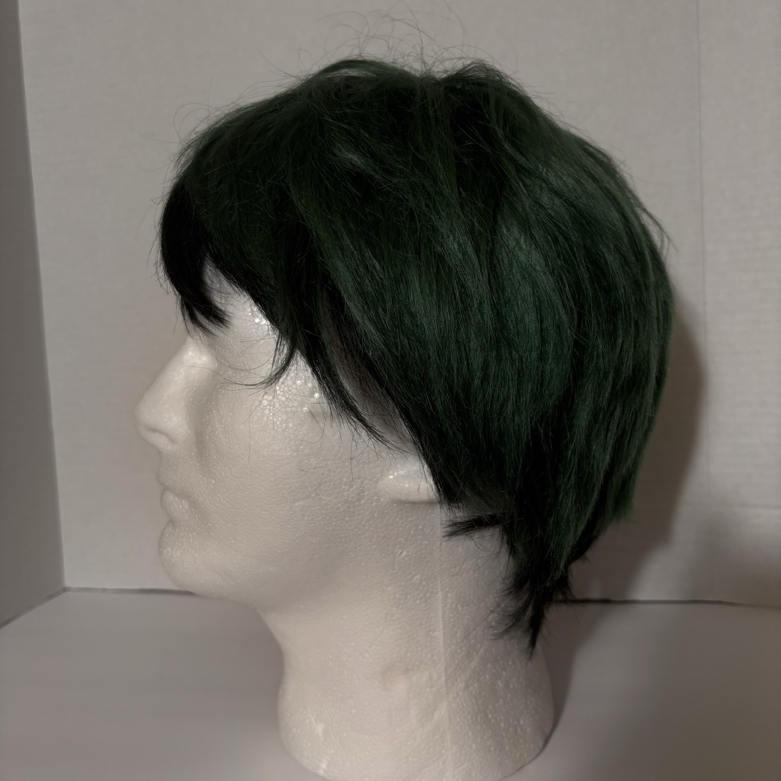 Dark Green and Black Short Layered Deku Kasou Wig My Hero Academia