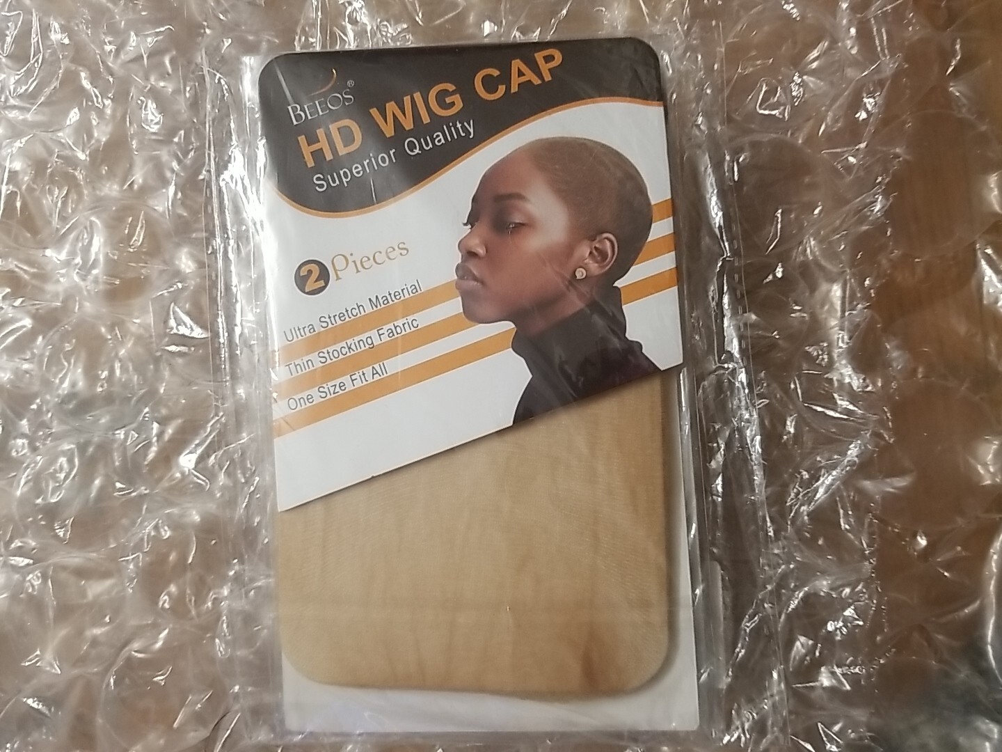 BEEOS HD Wig Cap 2 Pieces Superior Quality Ultra Stretch Thin Stocking