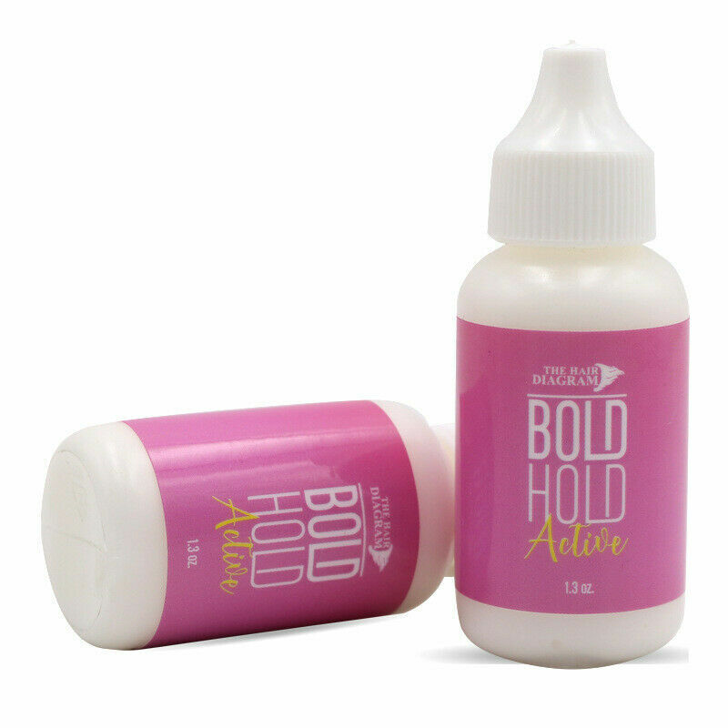 HAIR DIAGRAM BOLD HOLD Active Lace Wig Waterproof Adhesive Hair Glue 1.3 oz ADAD