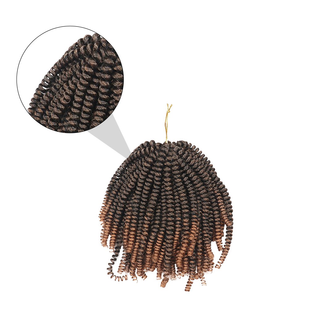 1Pcs Durable Dark Brown Spring Braids Crochet Hair Extensions for Decoration
