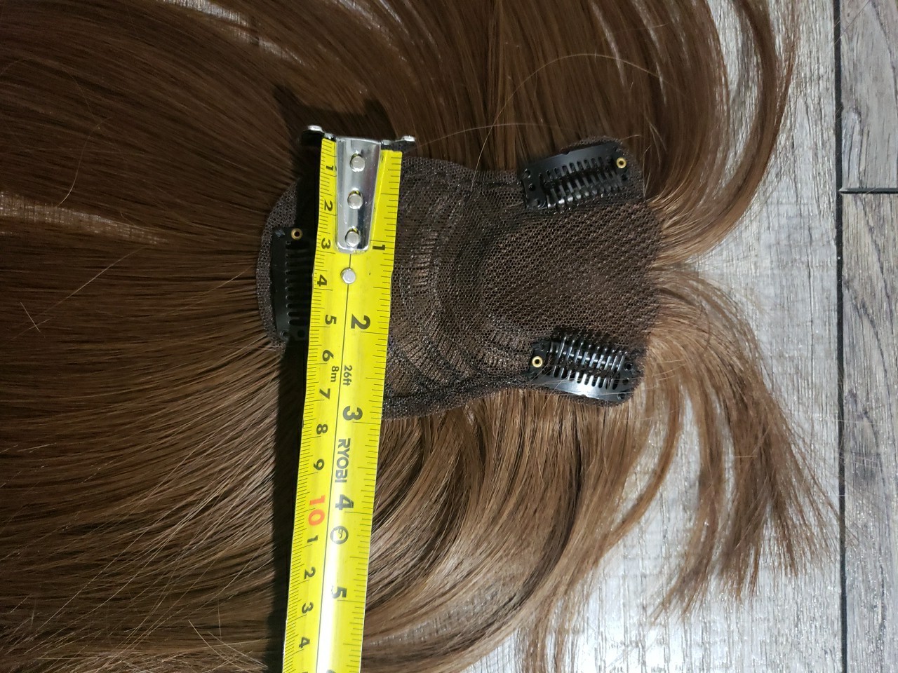 Rich Choices Women Hair Toppers Real Human Hair With Bangs, Clip In, 10 Inch #4