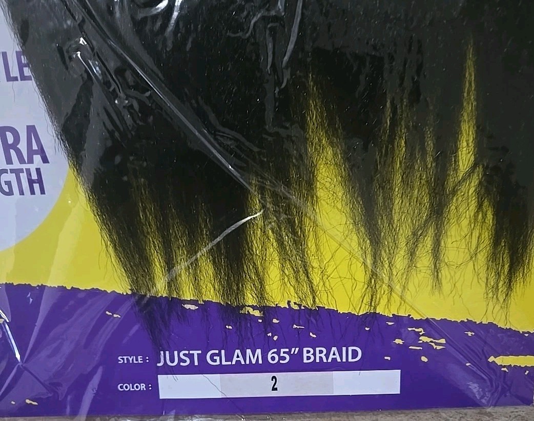 BOBBI BOSS JUST GLAM 65″ BRAIDING HAIR SUPER LONG BRAID #2 NEW 3-PACK