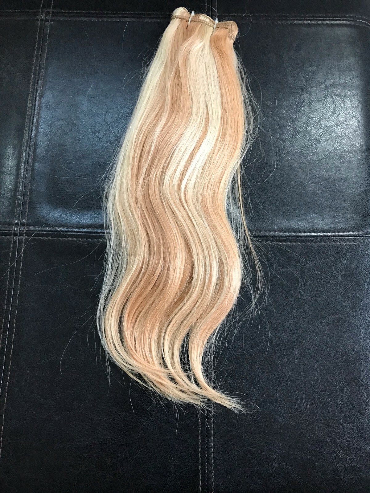 Highlight Blonde Weft Hair Extensions Sew in Human Hair 100g 19-20 inch