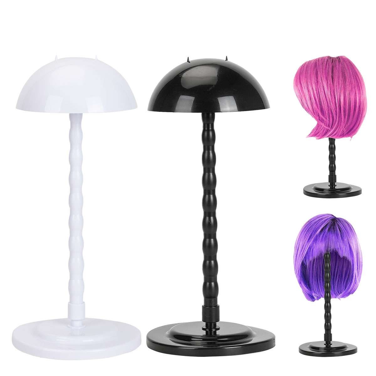 Wig Hat Stand, 13.8 Inch Portable Wig Head Stand Display, Wig Holder for Wigs