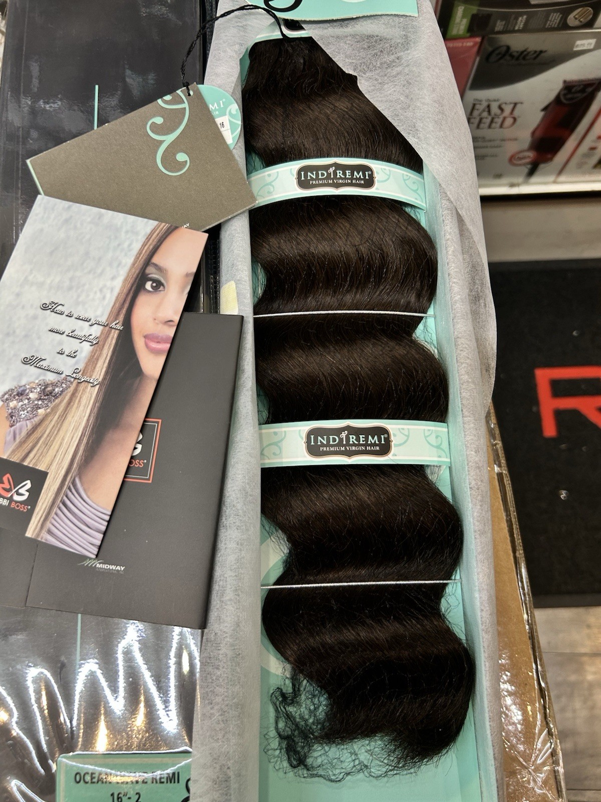 Bobbi Boss indi remi ocean wave Human Hair Extension 16” Inches Color 2