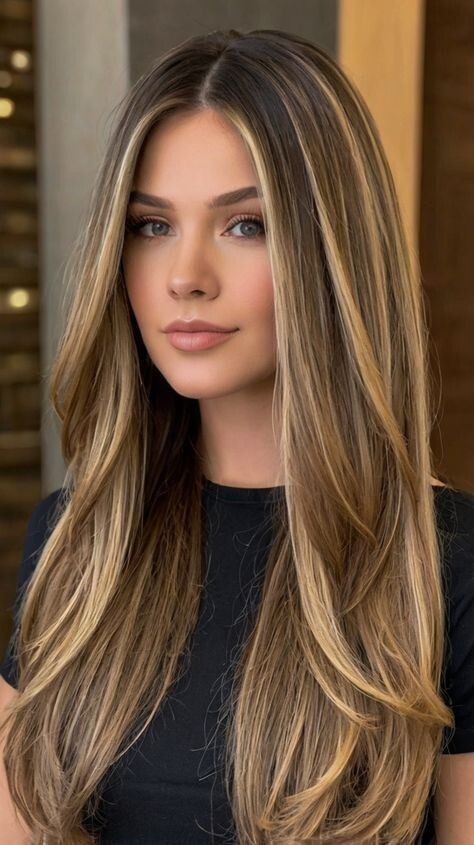 20″ Balayage Honey Beige Blonde Highlight Wigs Lace Front 100% Human Hair Wigs