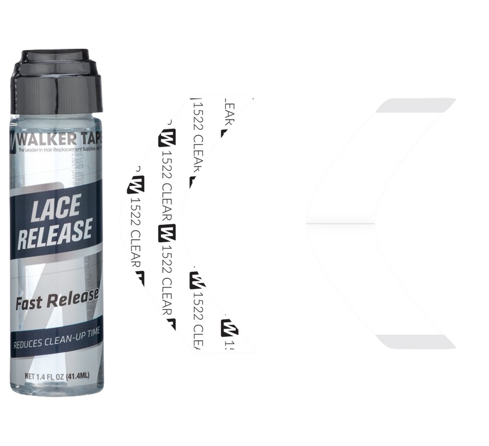 Walker Tape Kit: 1522 (A Contour) and Lace Release 1.4 fl oz Bottle