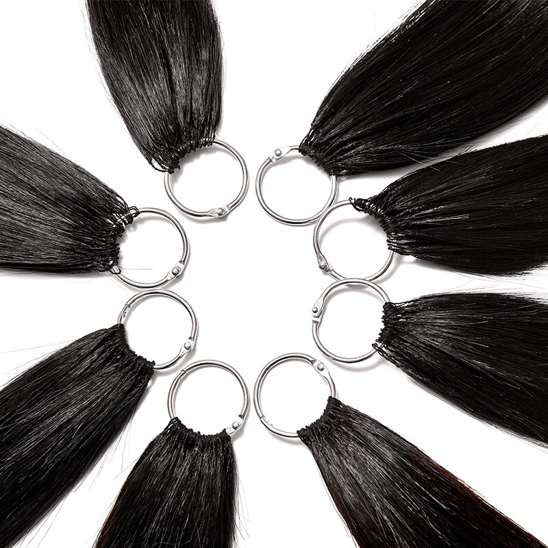 Second Generation Feather Hair Extension Micro Woven Feather 6D Double Line