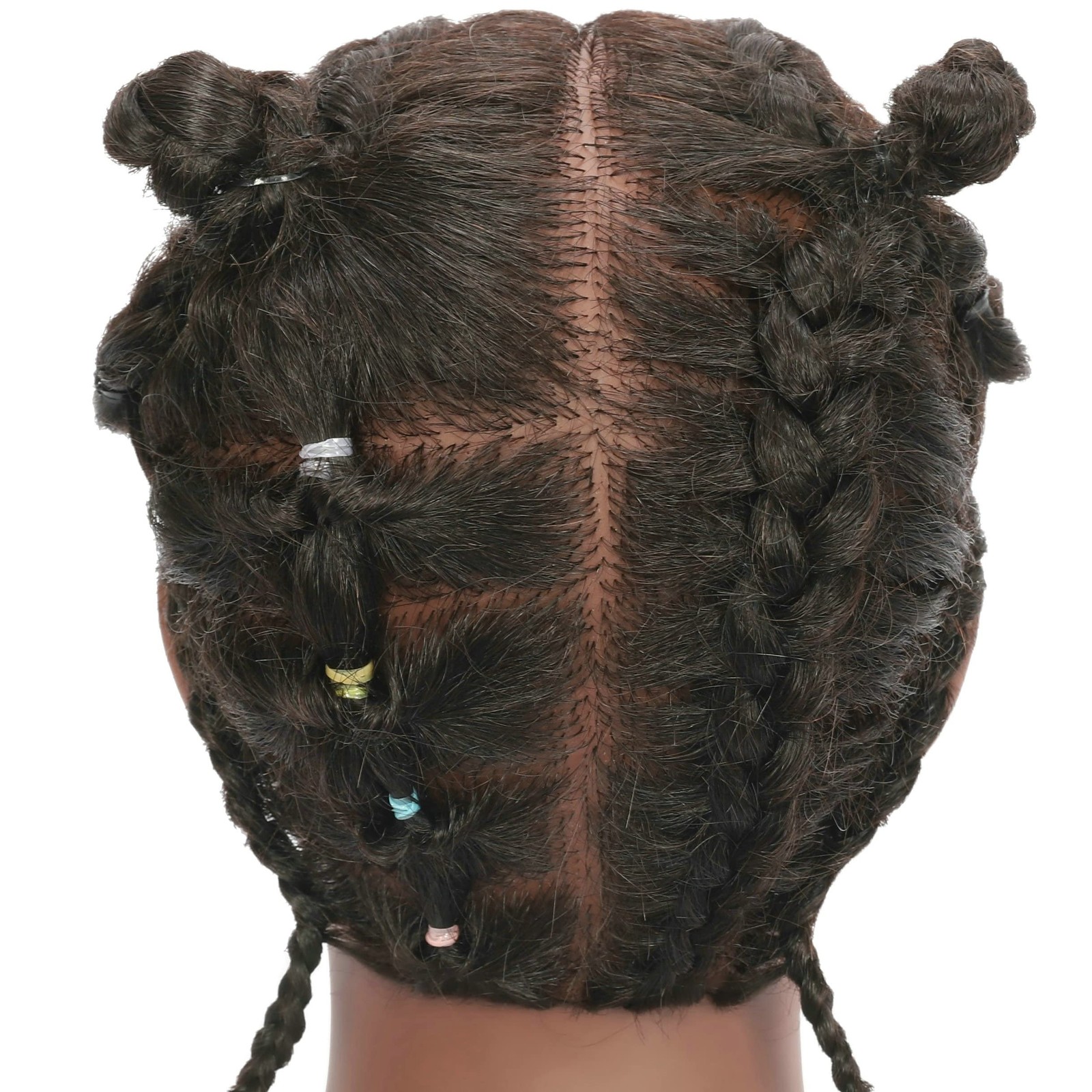 Kinky Curly 100% Real Human Hair Mannequin Head for Hairdresser Practice Afro…