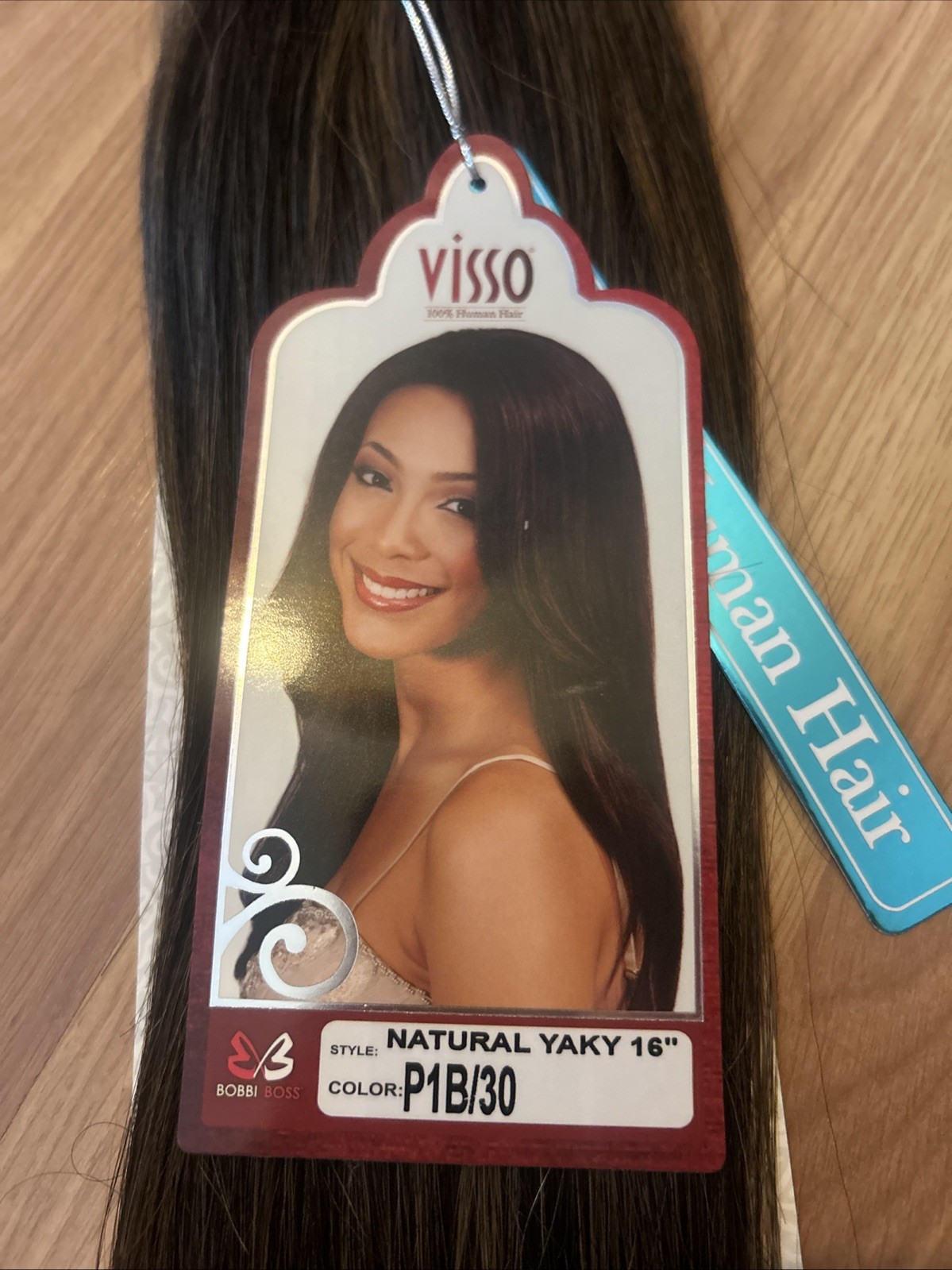 100% Human Hair Extensions. 16”inch. Color #1B/30. 1 Pack For $45