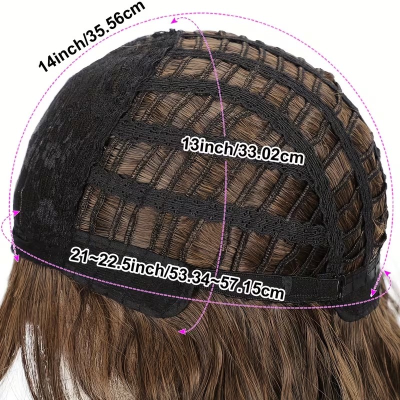 Men Wig Brown Layered Short Beanie Hairpiece Universal Male Cosplay Glueless Wig