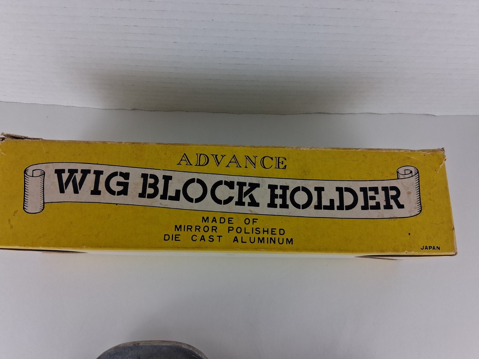 Vintage Advance Wig Block Holder Die Cast Aluminum Metal Mount Clamp