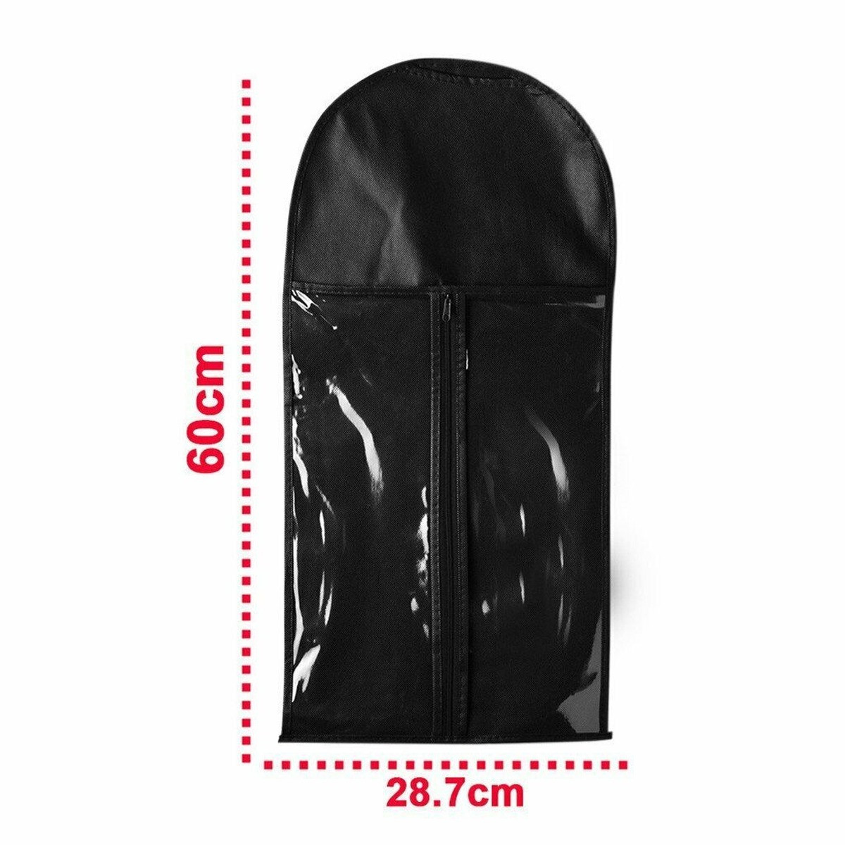 10pcs Wig Storage Bags Hair Extensions Dustproof Holder Case with Durable Zipper