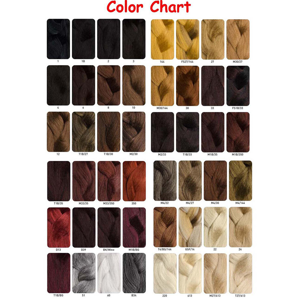 RastAfri PreStretched Freed’m Silky Braid Braiding Hair 31 colors 6 Packs