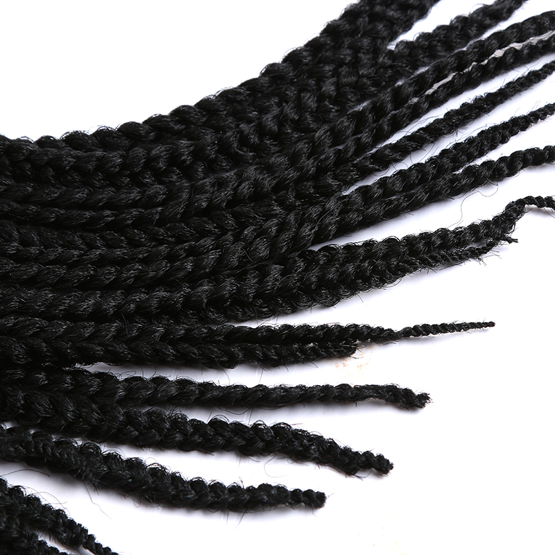 18 Inch Crochet Style Box Braids Top Synthetic Human Hair Blend Pre-braided