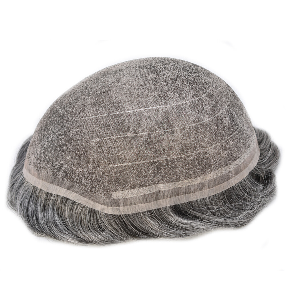 MensToupeeFull Swiss Welded Lace Mens Hairpiece Hair System Toupee For Men