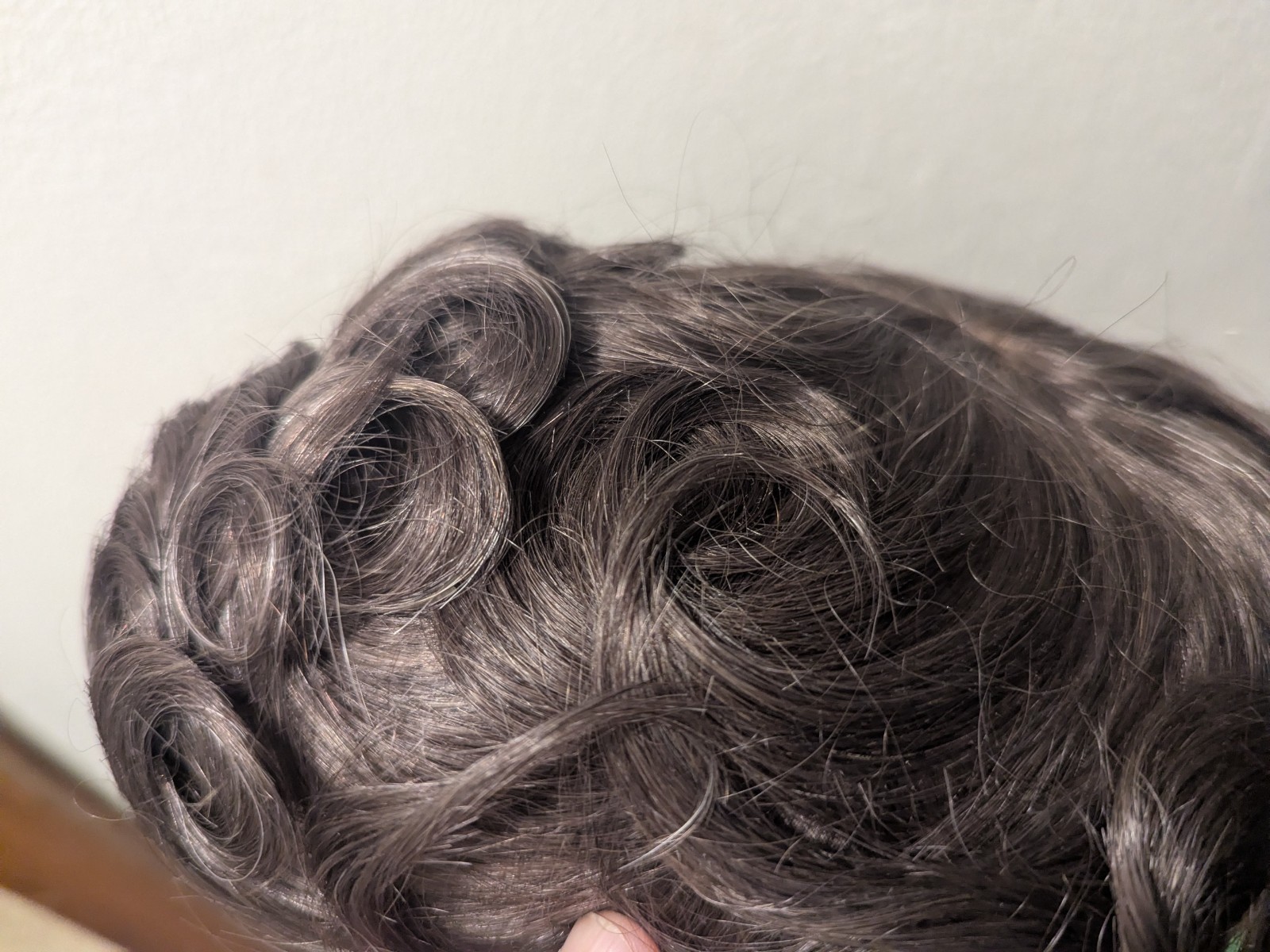 Mens Toupee Human Hair Replacement System Durable Fine Mono Lace Poly Hairpiece