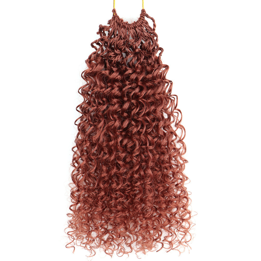 8″ 12″ Curly Water Wave Crochet Braids Pre-looped Twist Braiding Hair Extensions