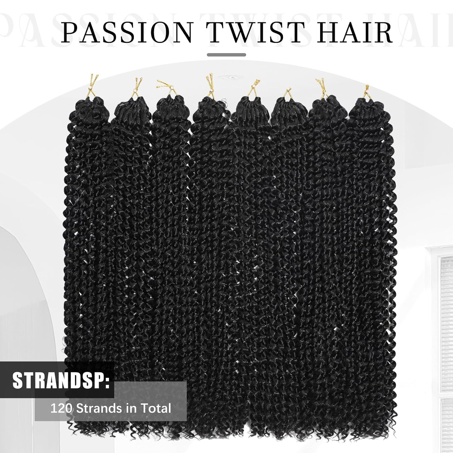Passion Twist Hair 14 Inch 8 Packs Water Wave Crochet Hair Bohemian Braiding Hai