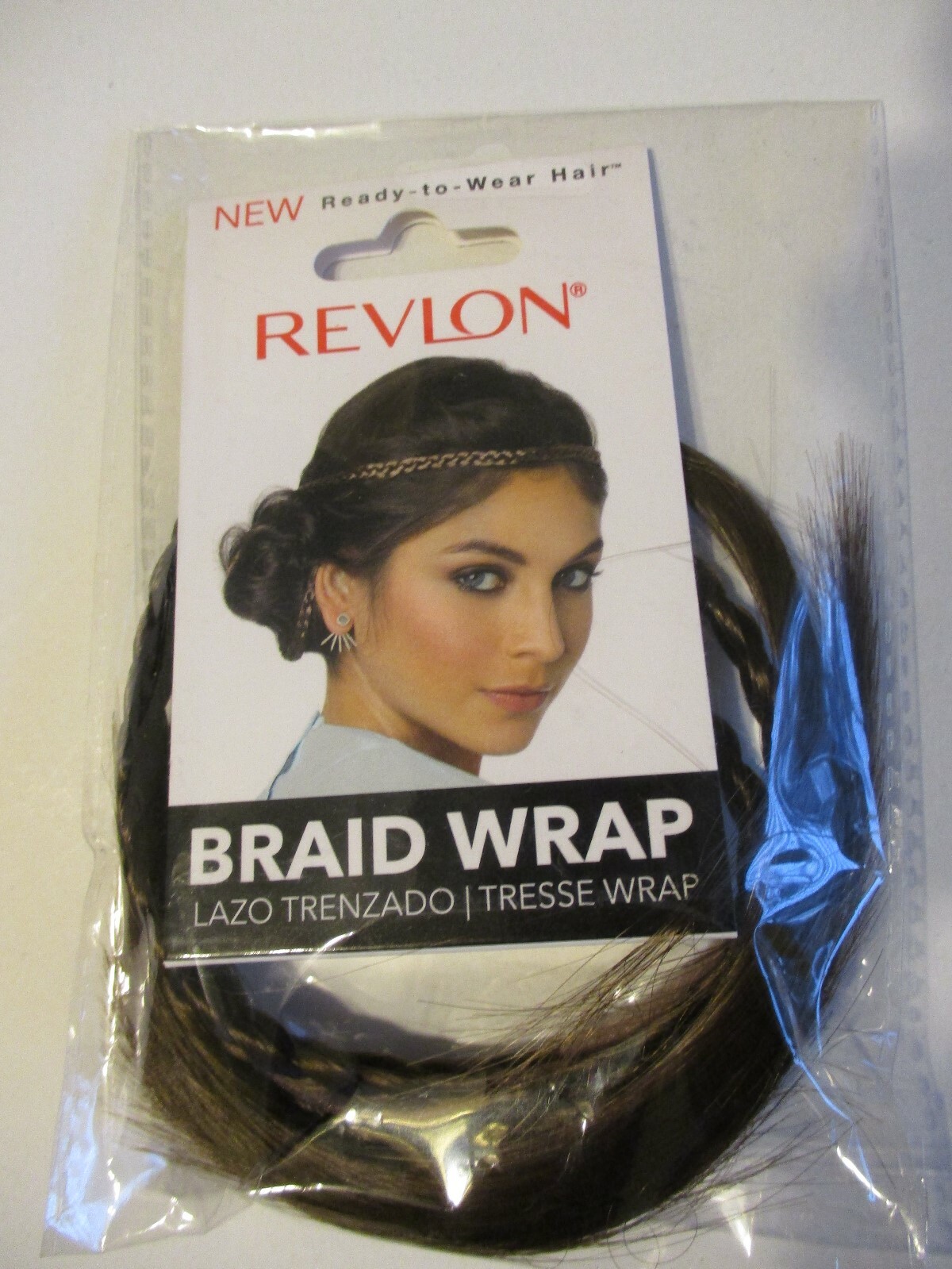 REVLON MEDIUM BROWN HAIR BRAID WRAP READY TO WEAR HAIRPIECE