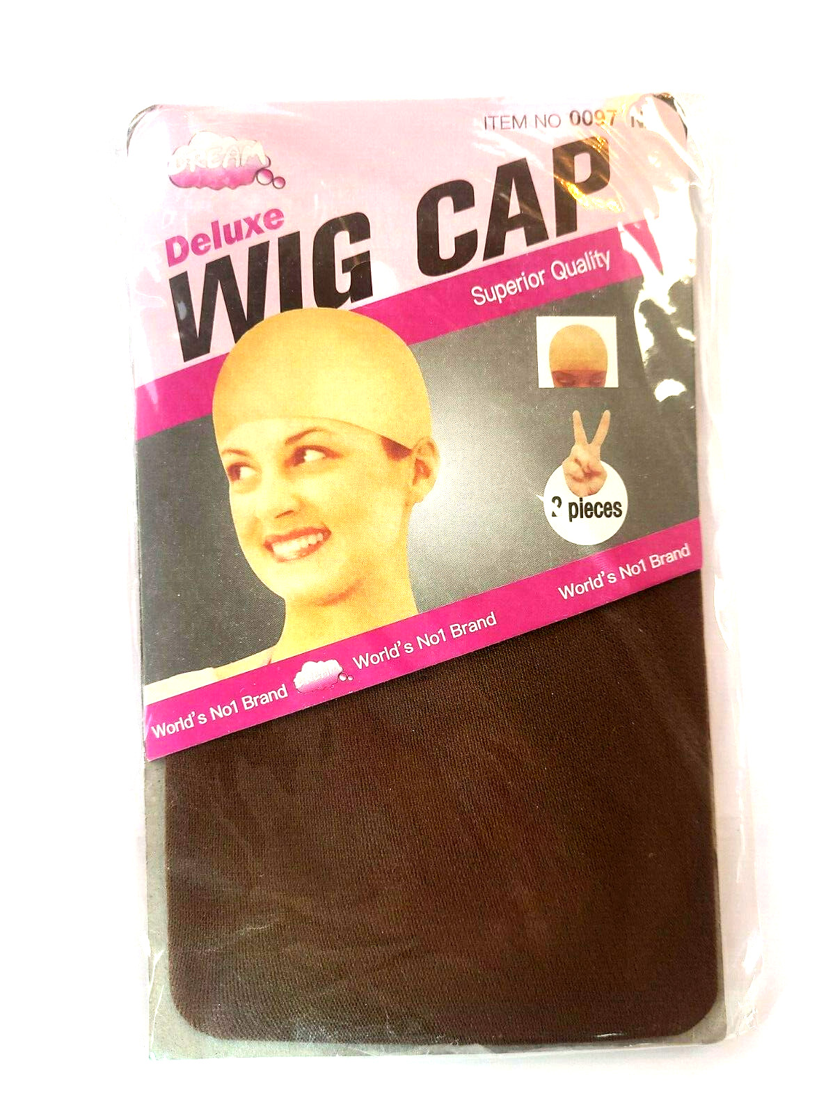 Dream Deluxe Wig Cap Superior Quality 2 Pieces. One Size Fits All.