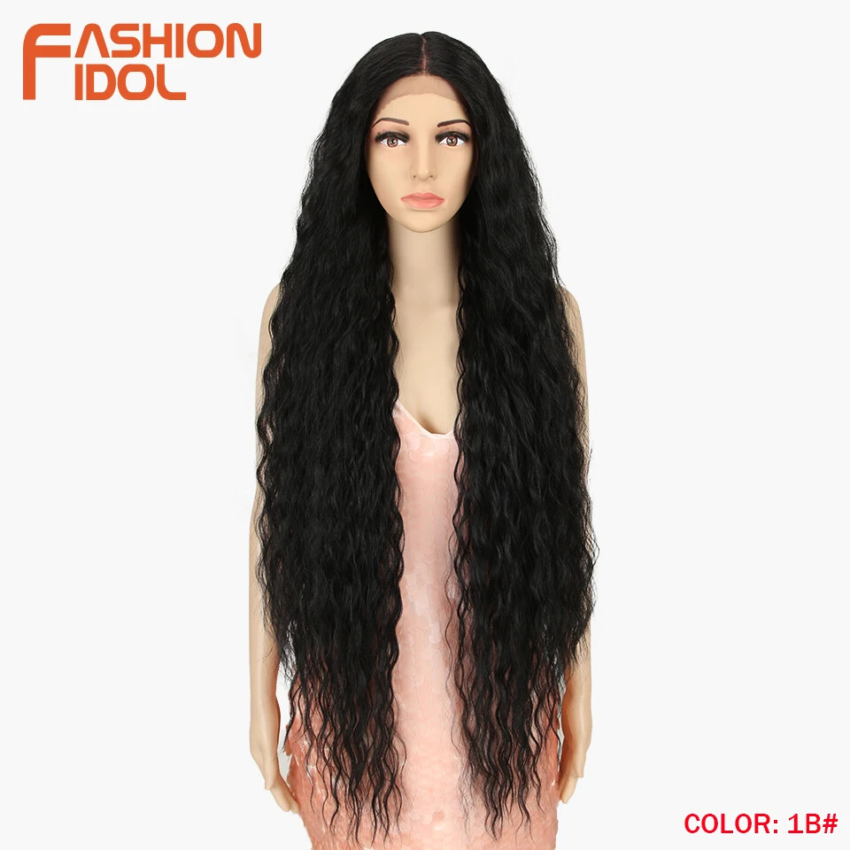 42″ Loose Wave Lace Front Wig Hair Synthetic Wigs For Women fake hair wig