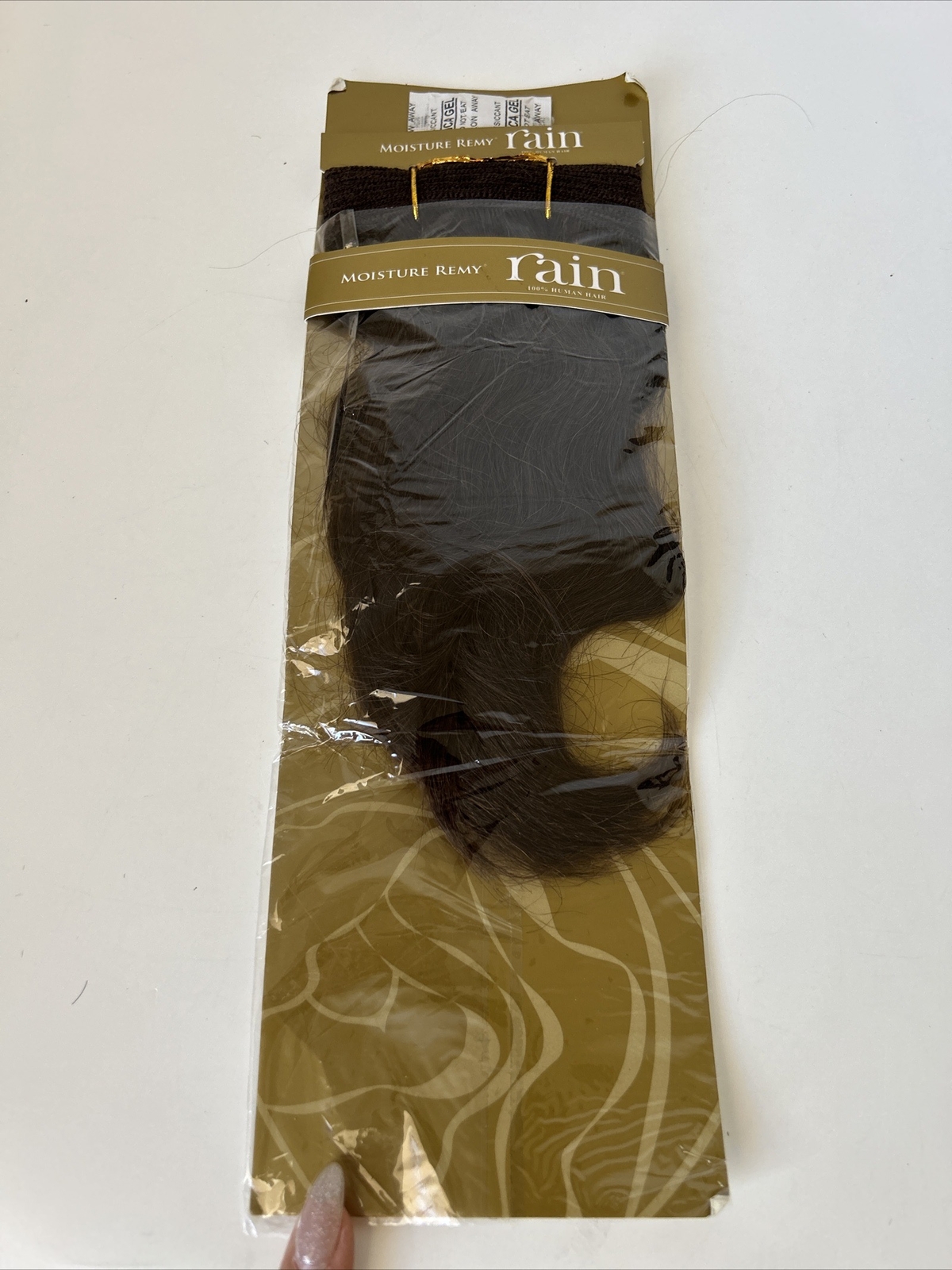 Extensions 100% Human Hair, Wavy, Brown Moisture Remy Rain