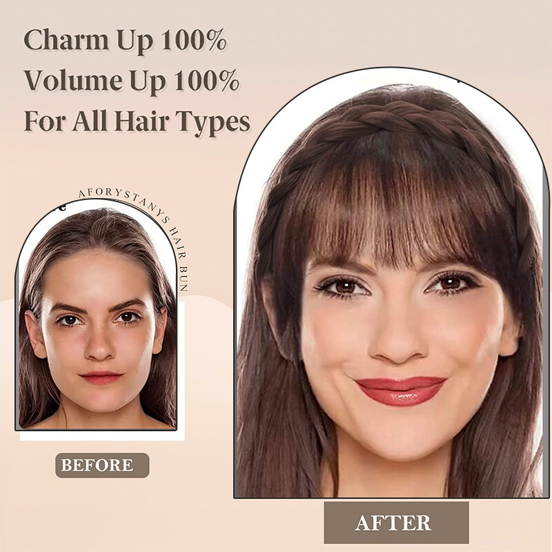 Braid Headband Instant Secret Hair Bangs With Headband Braid Hair French Fringe