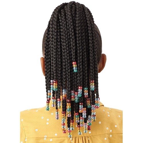 Ponytail for kids – BEADED BOX BRAIDS 12″