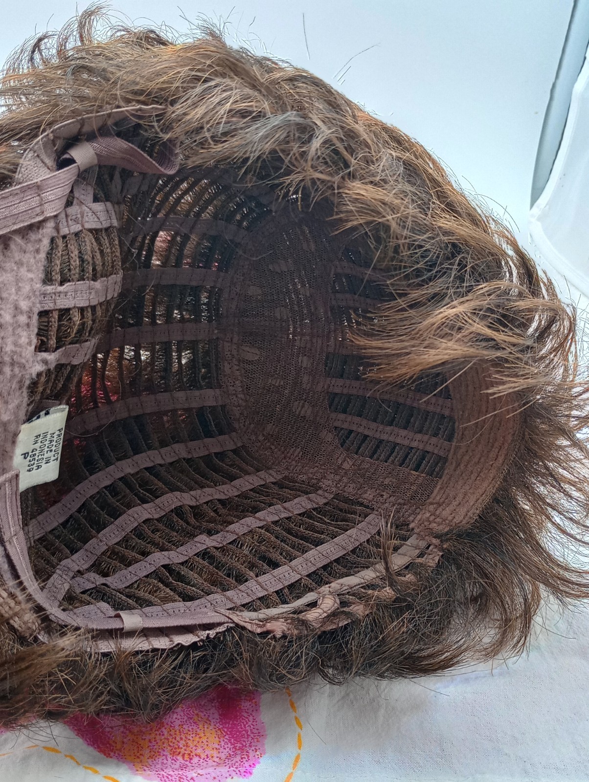 Wig Womens 100% Modacrylic Fiber*Made in Indonesia*Brown ” Shag Silhouette