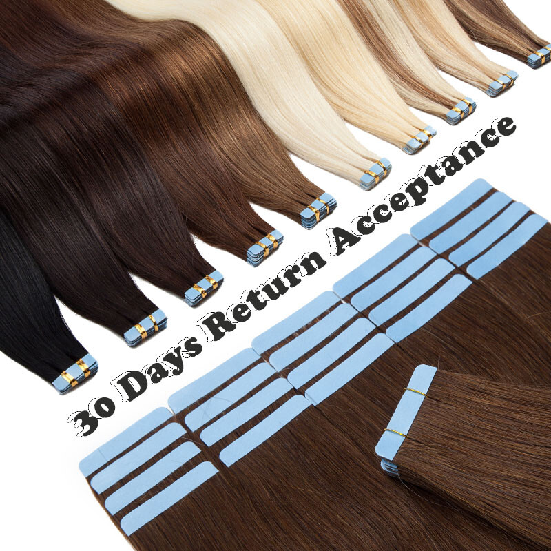 Seamless Skin Wefts Tape In 100% Real Remy Human Hair Extensions Short Long USA