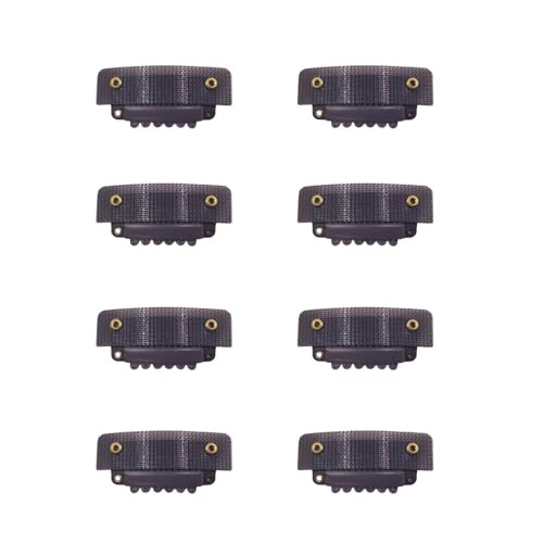 8PCS 2-in-1 Self-Adhesive Hook-and-Loop Wig Clips – Peel-and-Stick Dark Brown