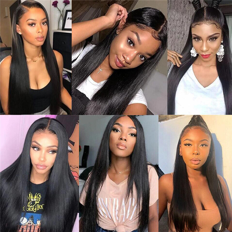28in 30in 32in 34in 36in 38Inches Natural Black Human Hair Bundles Straight Hair