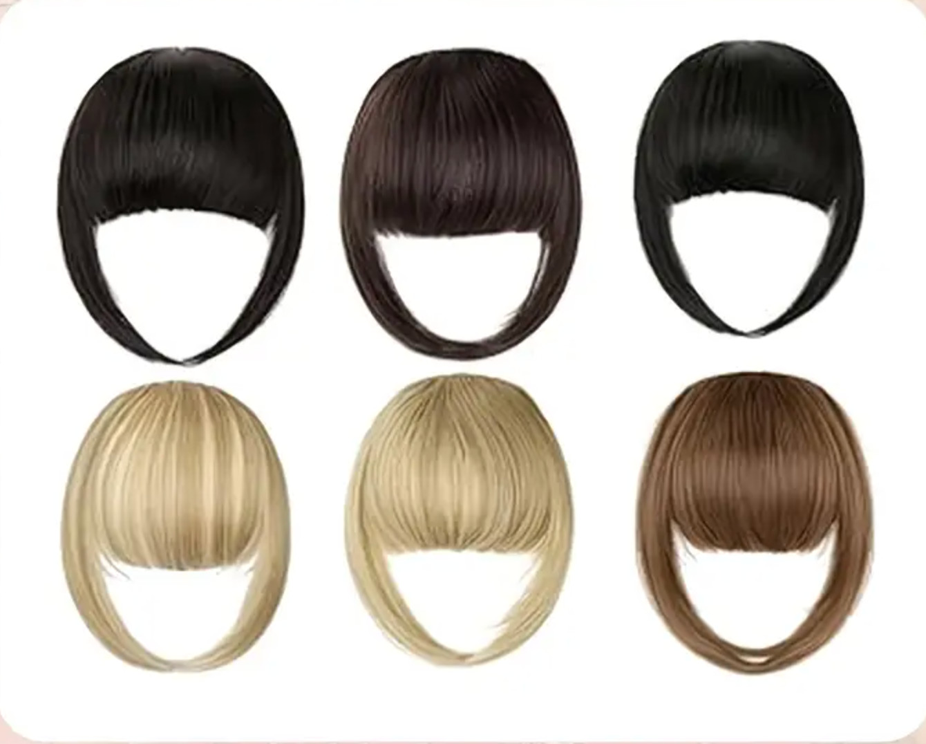 Bang Hair Extension Black Bangs Halloween Costume Cosplay Fashion Style Beauty