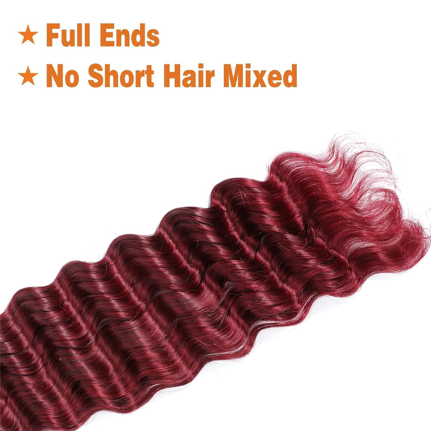 Giginger Burgundy 99J Deep Braiding Human Hair 2 Bundles Per 50G 20 Inch