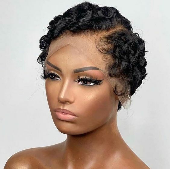 Natural Finger Wave Lace Front Human Hair Wigs for Women Daily Party L Part Lace